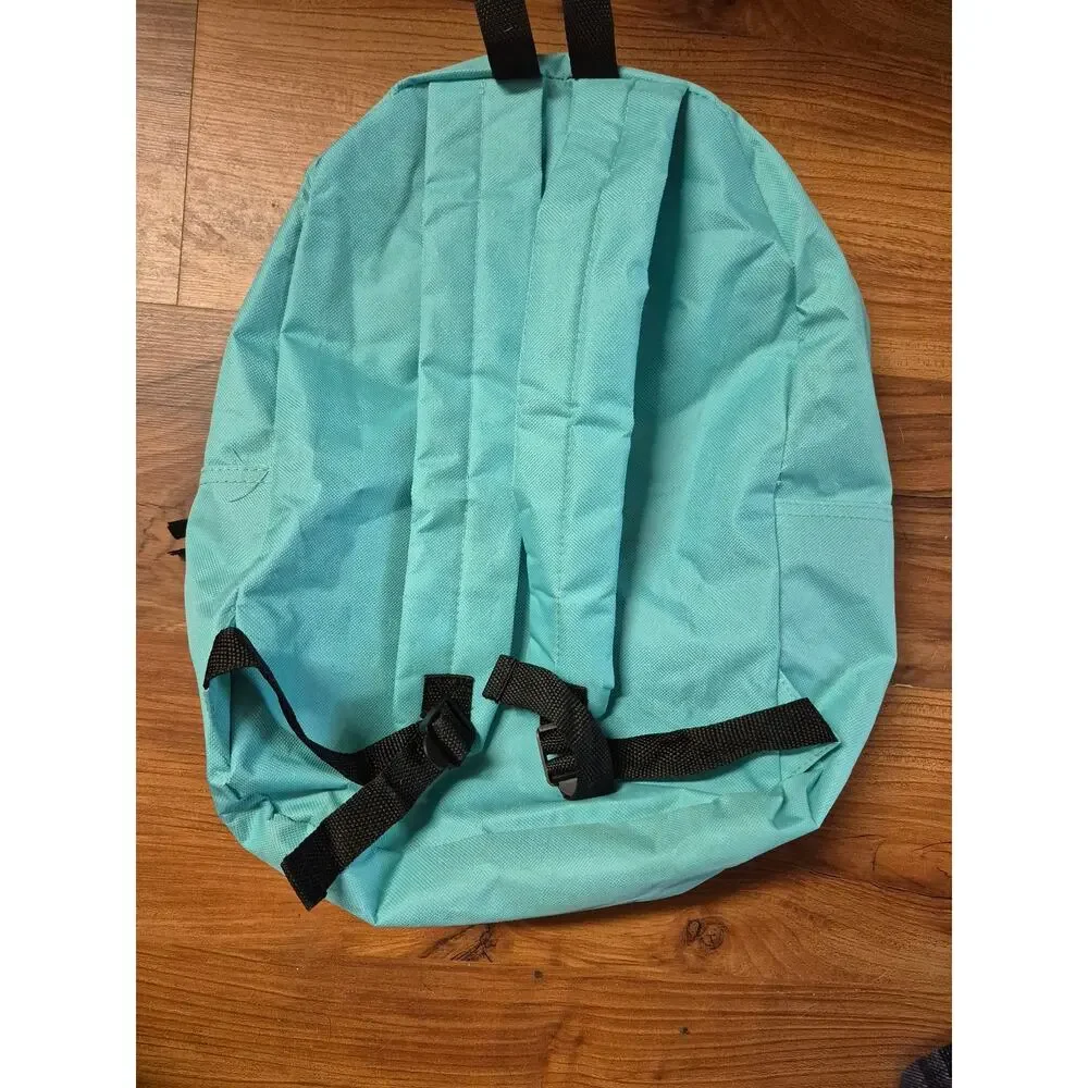 Bulktech Teal Blue Casual School Bookbag Laptop Backpack 17